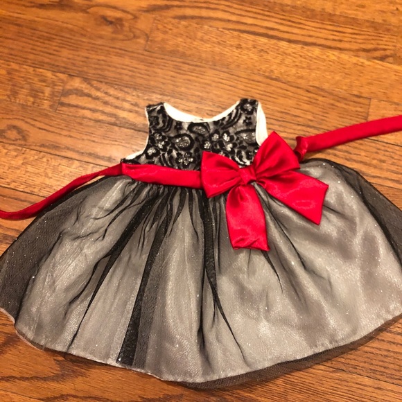 white christmas dresses Youngland Girls 2T-4T Velvet Flower Plaid Dress – S&D Kids main image 0